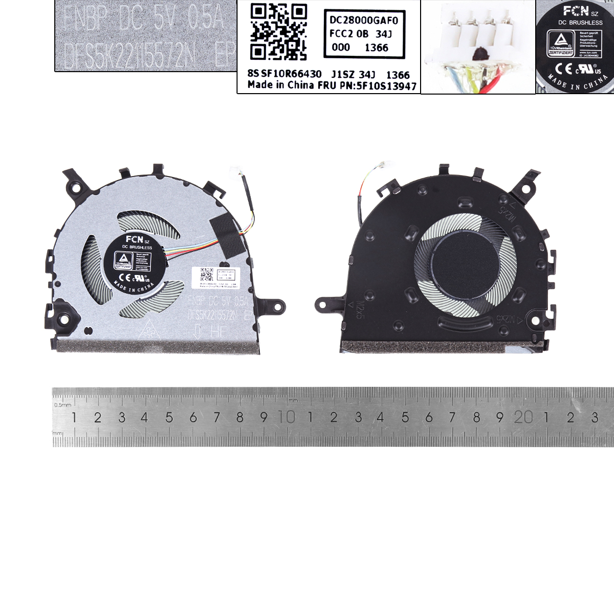 Picture of New Replacement CPU Cooling Fan For Lenovo IdeaPad 3-14ITL6 V14 G2 S14 G2（ORG） 5F10S13947 Layout
